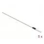 Delock 86781 Reinigungsstäbe für Glasfasern, 15 cm, Weiß, 5 Stück