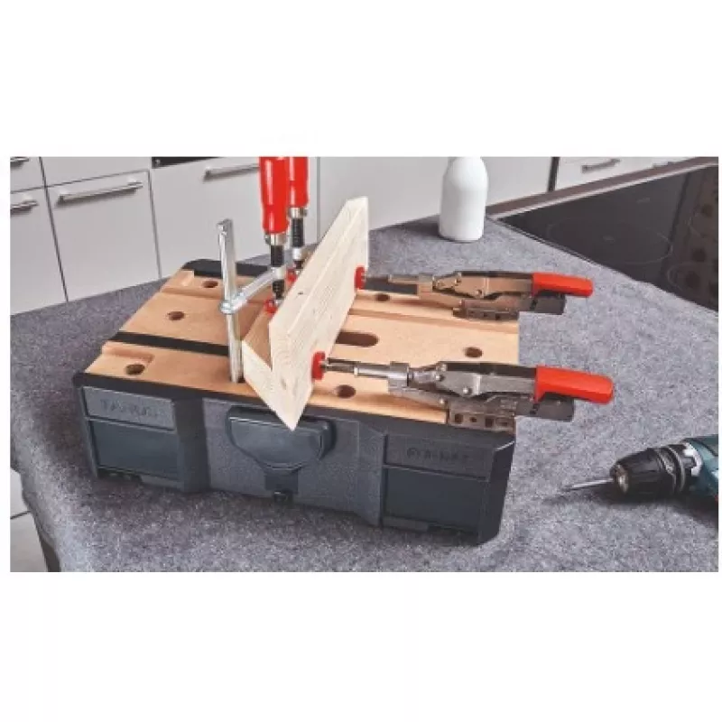 Spannpratze BESSEY STC-S-MFT Schwarz Rot Silber Holz 14 Stück