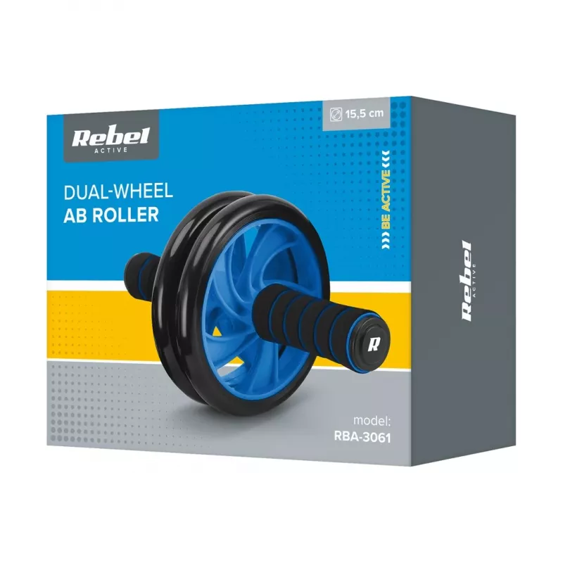 REBEL ACTIVE Doppelrad, Bauchmuskelroller AB Wheel