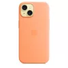 Apple iPhone 15 Silicone Case mit MagSafe – Orange Sorbet