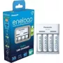 Panasonic eneloop BQ-CC61 Ladegerät mit 4 x 2200 mAh Akkus (K-KJ61MCD40USB)