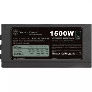 SilverStone Strider SST-ST1500-TI v2.0 1500-W-Netzteil, 80 PLUS Titanium, modular