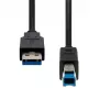 USB 3.2 Gen1 A-auf-B-Kabel ProXtend USB3AB-0005, 5 m, USB 3.2 Gen1 (bis zu 5 Gbit/s)