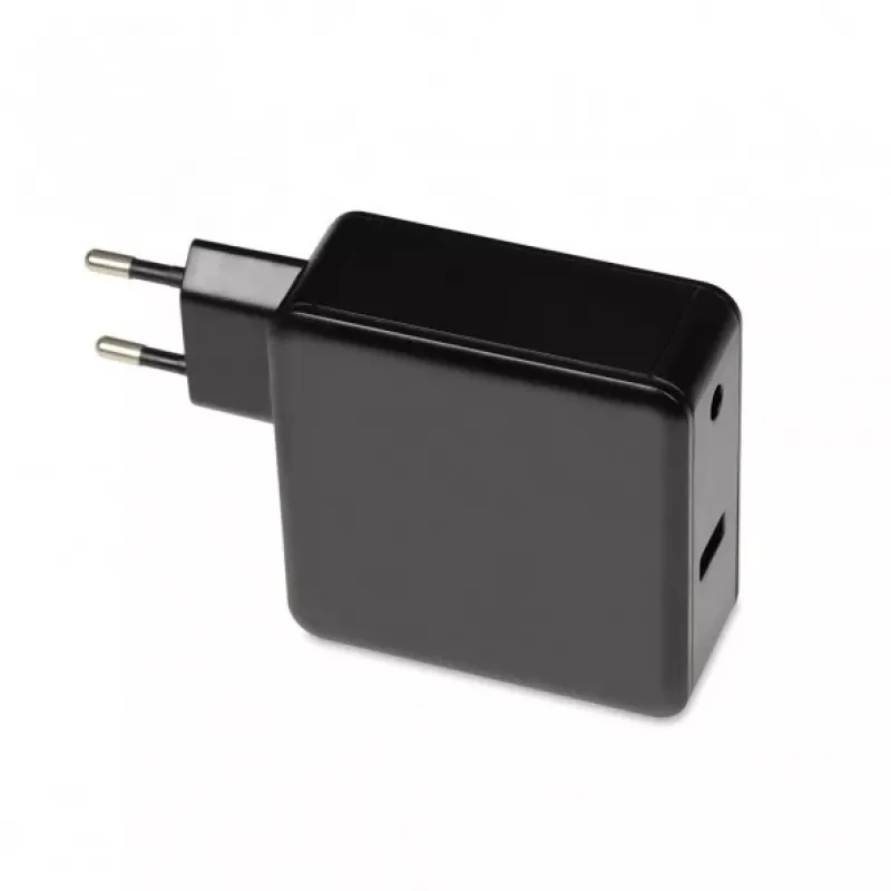 Laptop-Netzteil IBOX IUZ65WA, AC/DC automatisch 100–240V → 18,5–20,5V, 65W, 1×USB, schwarz
