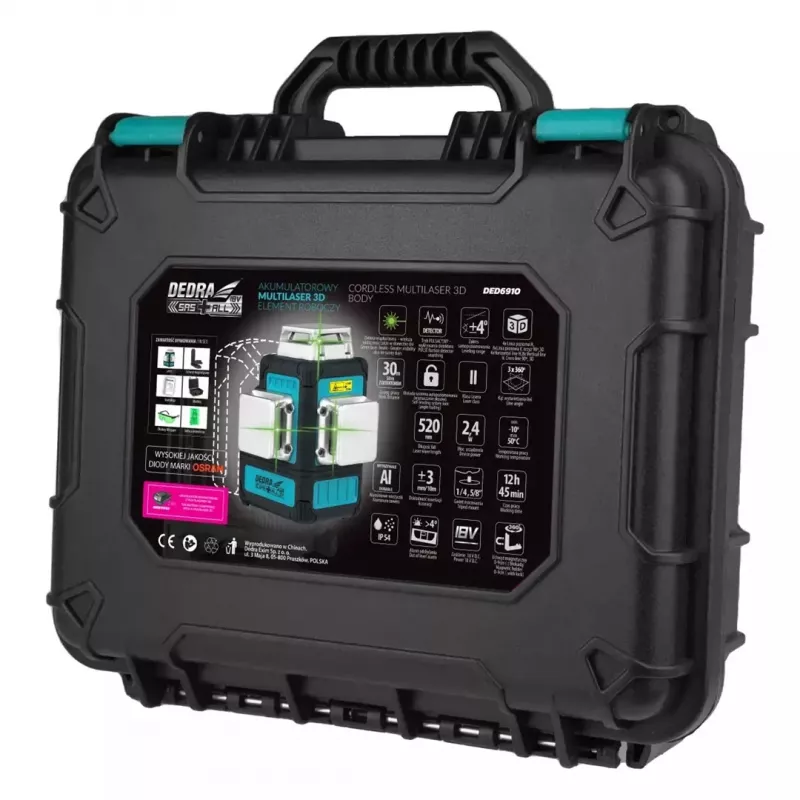 DEDRA DED6910 Laser-Wasserwaage