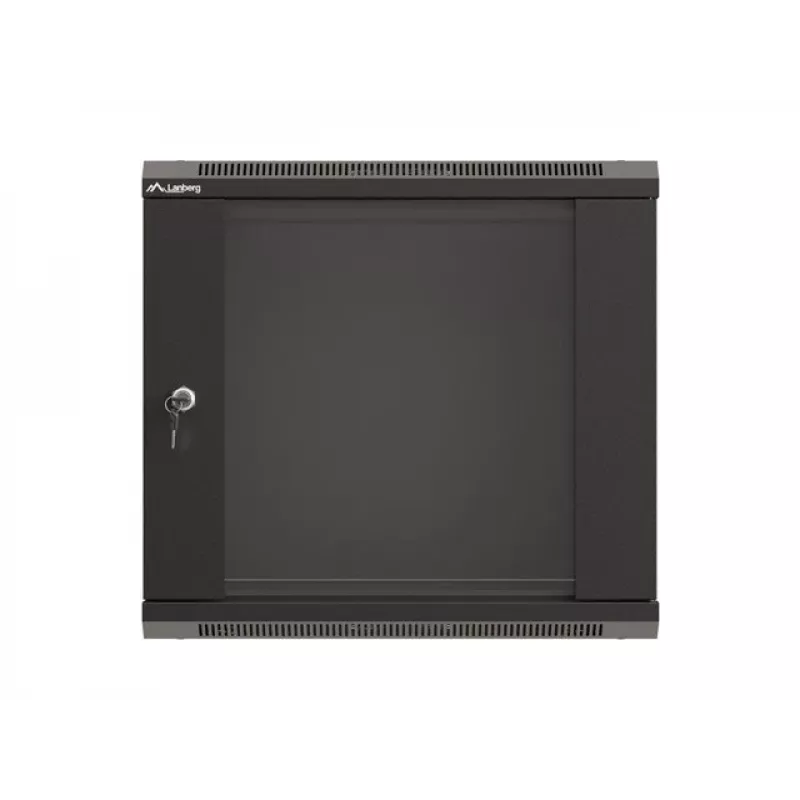 Wandmontierbares Rack LANBERG WF03-5309-10B, 9U, 500×350×540 mm, max. Belastung 60 kg, schwarz