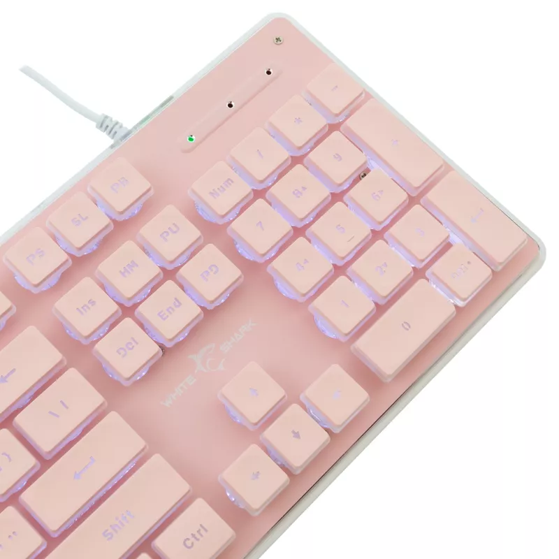 White Shark GK-003441 Tachi Gaming-Tastatur, Rosa, US-Layout