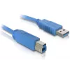 USB-Kabel DeLOCK 82434 1,8 m USB A USB B Blau