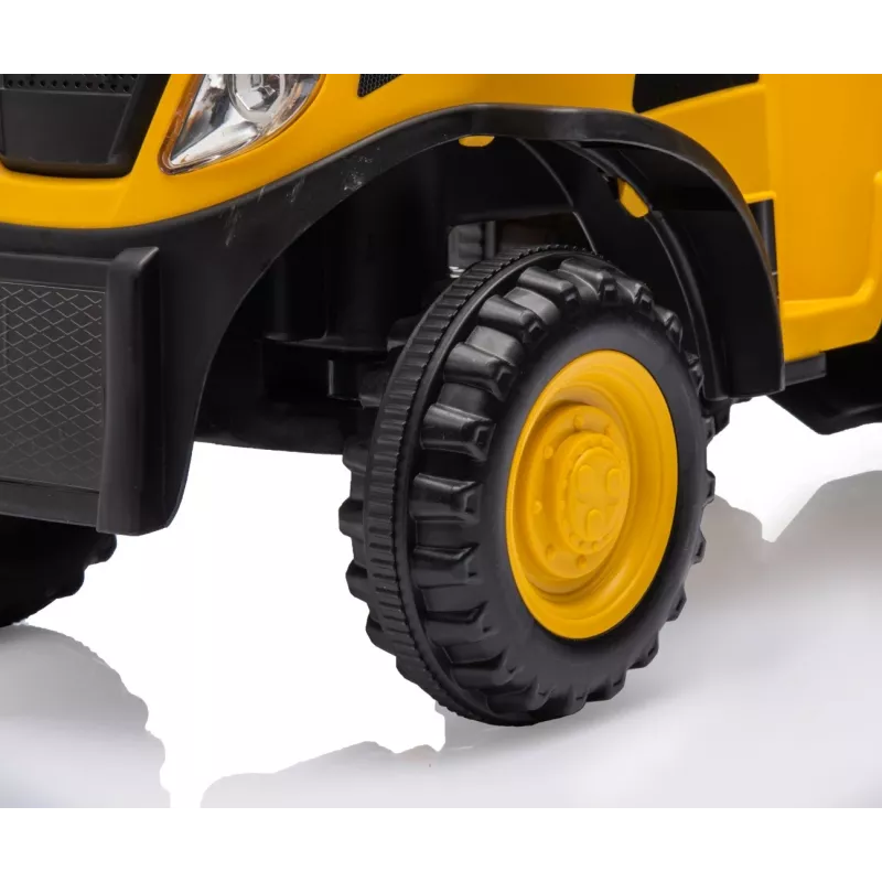 CAT Fahrzeug Traktor mit Anhänger gelb zum Aufsitzen