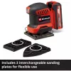 Einhell TE-OS 18/113 3X Li Solo Akku-Schwingschleifer, 18 V (ohne Akku)