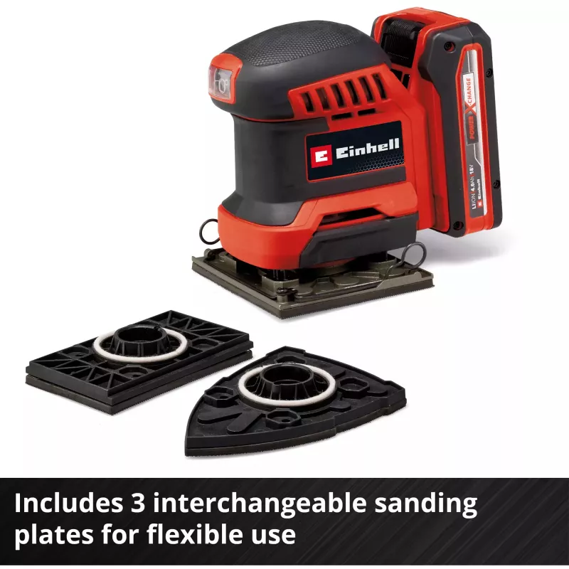 Einhell TE-OS 18/113 3X Li Solo Akku-Schwingschleifer, 18 V (ohne Akku)
