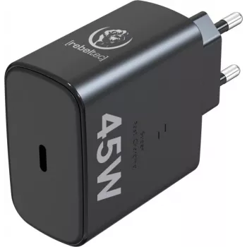 Rebeltec Fast Charger USB-C RBLAKT00026 45W für Notebooks und Telefone