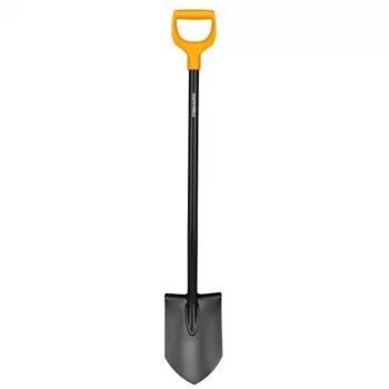 Fiskars Solid Spaten, D-Griff, 180 mm Blattbreite (1066716)
