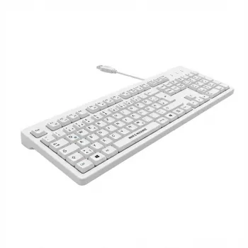 MAN&MACHINE Keyboard ITs Cool white Hygienetastatur, USB, 99 Tasten, DE (ITSC/DE/W5)