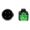 Delock Netzwerkkabel M12 4 Pin D-kodiert zu RJ45 Stecker, PVC, 2 m