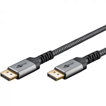 Goobay 65267 DisplayPort-Kabel 5 m Schwarz - Silber (65267)