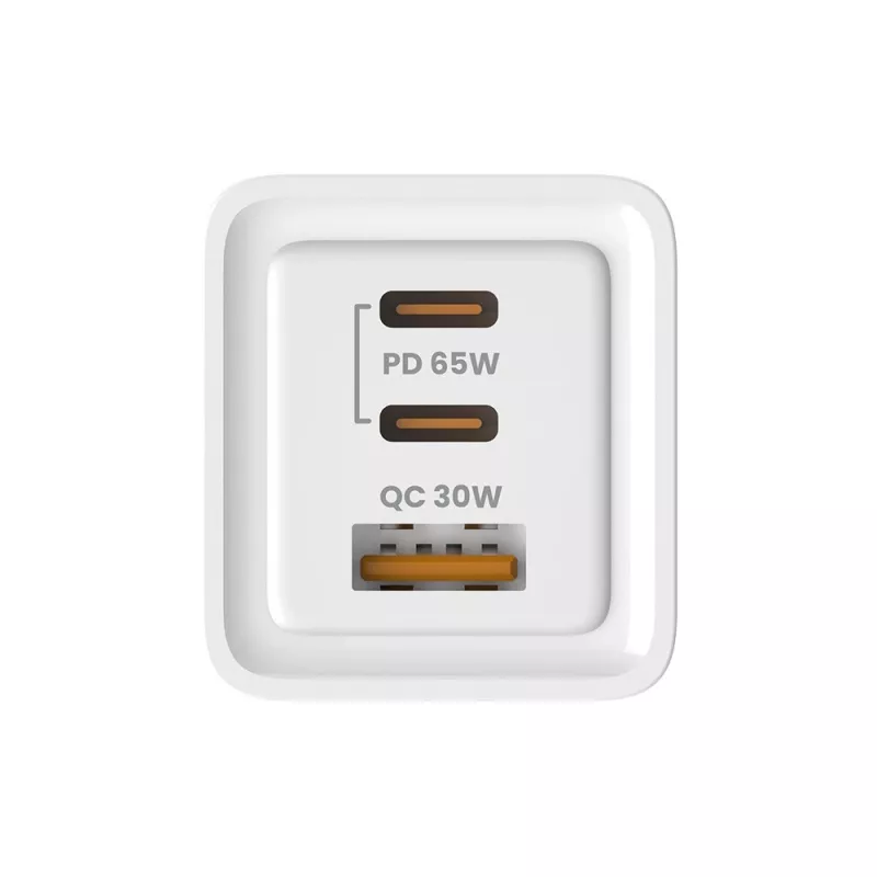 SAVIO LA-07 GaN 65W Netzteil, USB, QC4.0+, PD 3.0, Weiß