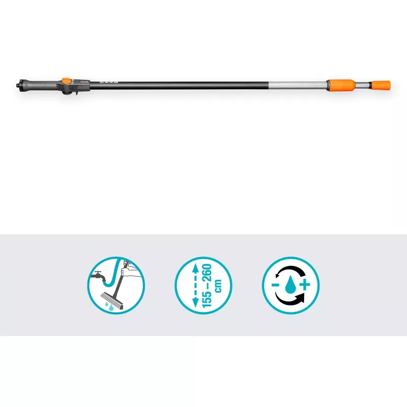 Gardena Cleansystem Teleskop-Stiel M-XL, 155–260 cm