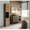 Topeshop S30 ANTRACYT/ARTISAN Badezimmerschrank