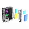Akyga AK-302-01BL SFF-PC-Gehäuse, Micro-ATX / Mini-ITX, USB-C + 2x USB 3.0 + USB 2.0, ohne Netzteil, schwarz