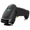 Qoltec 50853 Hand-Laser-Barcodescanner 1D/2D, kabelgebunden USB, 1,65 m Kabel, 97x65x167 mm, 105 g, Schwarz