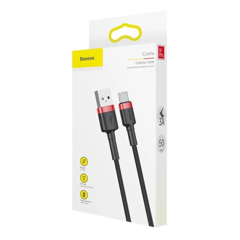 Mobiltelefonkabel Baseus Rot 1m USB A USB C