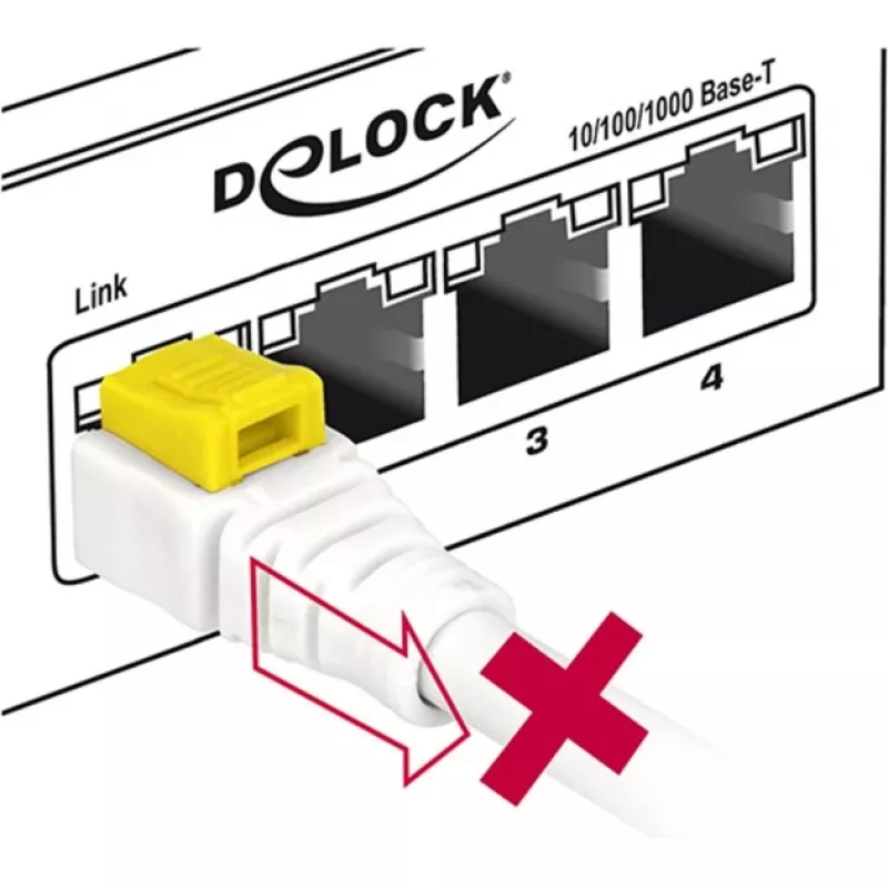 Netzwerkkabel DeLOCK 85335 RJ-45 Cat6a 5m Weiß