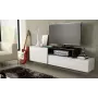 Cama TV-Schrank SIGMA 3 180 weiß/weiß glänzend + schwarz