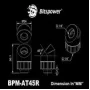 BitsPower Artemis 45° Drehanschluss — mattschwarz