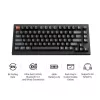 Mechanische 75%-Tastatur Keychron V1 Ultra 8K — QWERTY, Bluetooth & Kabel, RGB, Schwarz