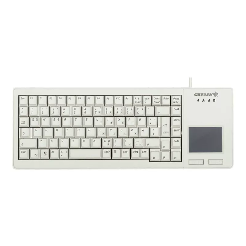 CHERRY XS Touchpad-Tastatur Universal USB QWERTZ Deutsch Grau