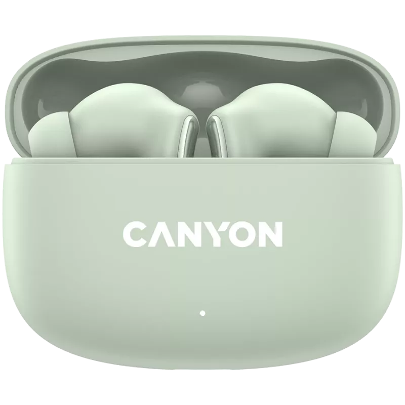 Canyon TWS-9 CNS-TWS9G Kopfhörer – True Wireless – Bluetooth 5.4 – In-Ear – 6h + 30h Akkulaufzeit – USB-C Ladecase – Touch-Steuerung – Grün