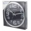 Esperanza EHC013K Wanduhr - Zurich - Schwarz Quarzuhr Oval Schwarz, Weiß