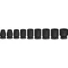 Schlagschrauber-Nusssatz Bosch 3/8 Zoll, 9-teilig, schwarz, Standard