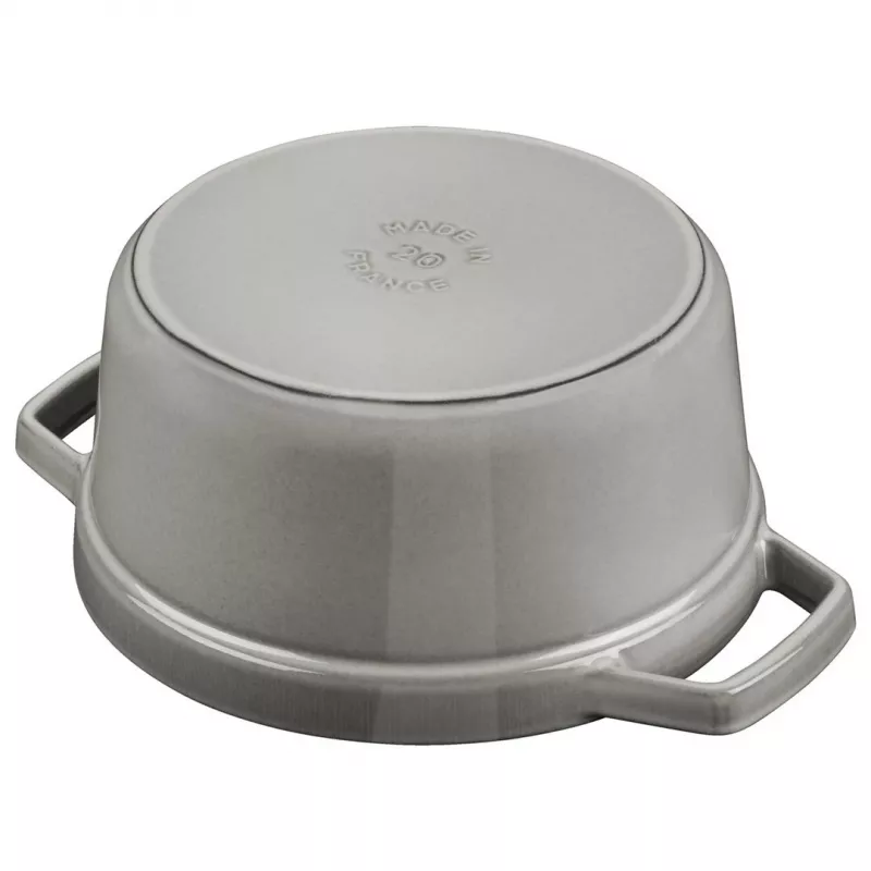 Staub La Cocotte rund 26 cm, Gusseisen, Graphitgrau