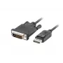 Videokabeladapter LANBERG DisplayPort auf DVI-D CA-DPDV-10CU-0018-BK, 1,8 m, schwarz