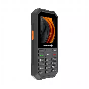 Hammer 6 LTE Mobiltelefon, 2,4" IPS, Dual-SIM, 2500 mAh, schwarz (TEL000927)