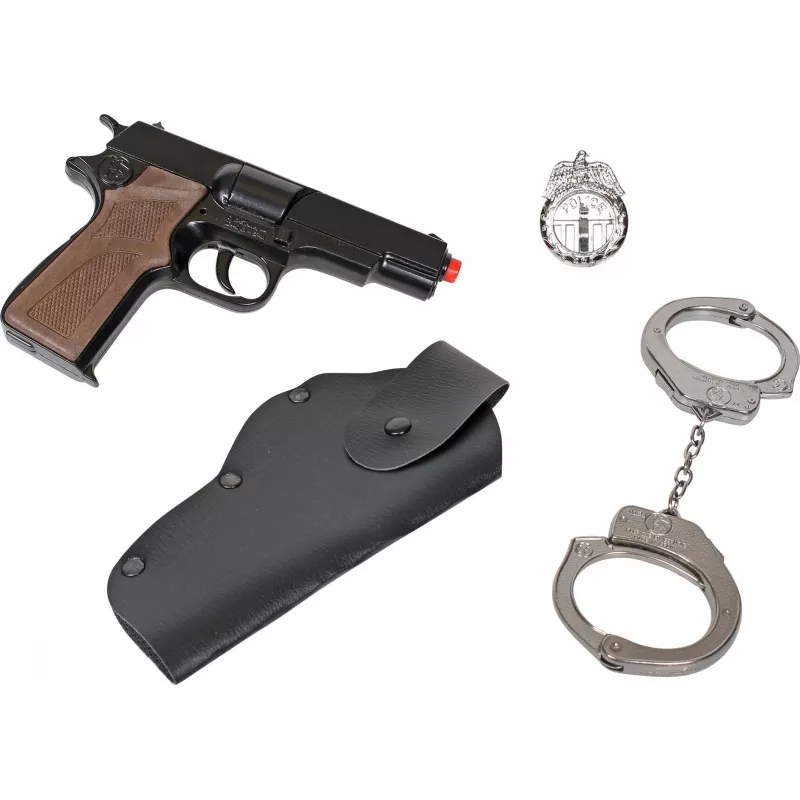 Toy Policeman Set Pulio 155425/6 mit Zubehör – Rollenspielfigur und Ausrüstung