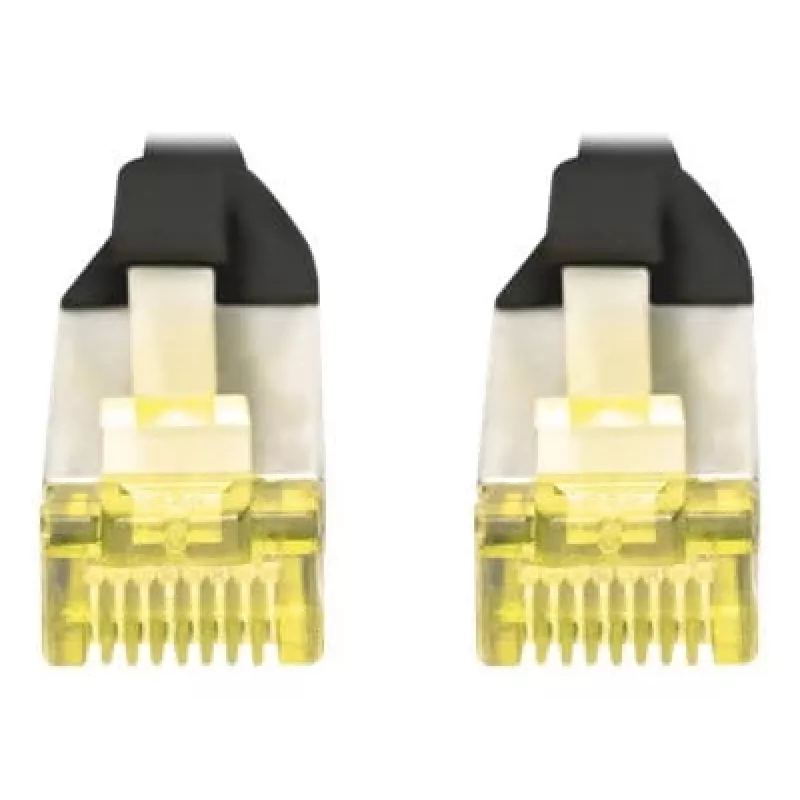 DIGITUS CAT 6A S/FTP Patchkabel DK-1644-A-020-BL-10, 2 m, Schwarz, 10 Stück