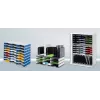 styrodoc trio Dokumenten-Ablagebox aus Polystyrol Schwarz - Weiß (268-0303.09)