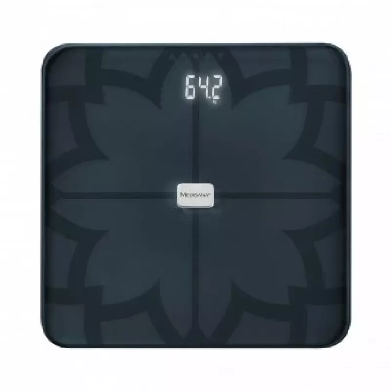 Medisana BS 450 Körperanalysewaage, Max 180kg, Schwarz, Bluetooth, ITO-Sensoren (40510)