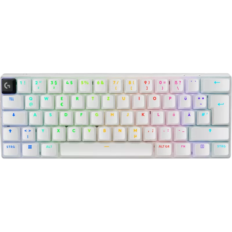 Logitech G PRO X 60 Tastatur Gaming USB RF Wireless Bluetooth QWERTZ Deutsch Weiß