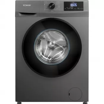Frontlader-Waschmaschine BOMANN WA 7185, 8 kg Kapazität, 1400 U/min, Energieeffizienzklasse A, Schwarz