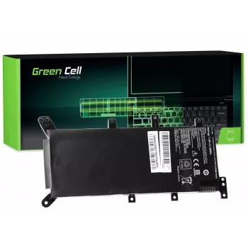 Laptop-Akku Green Cell für ASUS A555 F555 K555 R556 X555, LiPo 4000 mAh, 7,6 V, 4 Zellen, schwarz