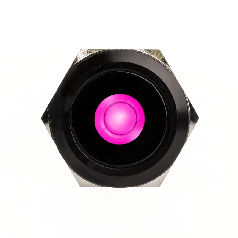 DimasTech Vandalismustaster 25mm Blackline Dot RGB (PD224) vandal-resistenter Drucktaster