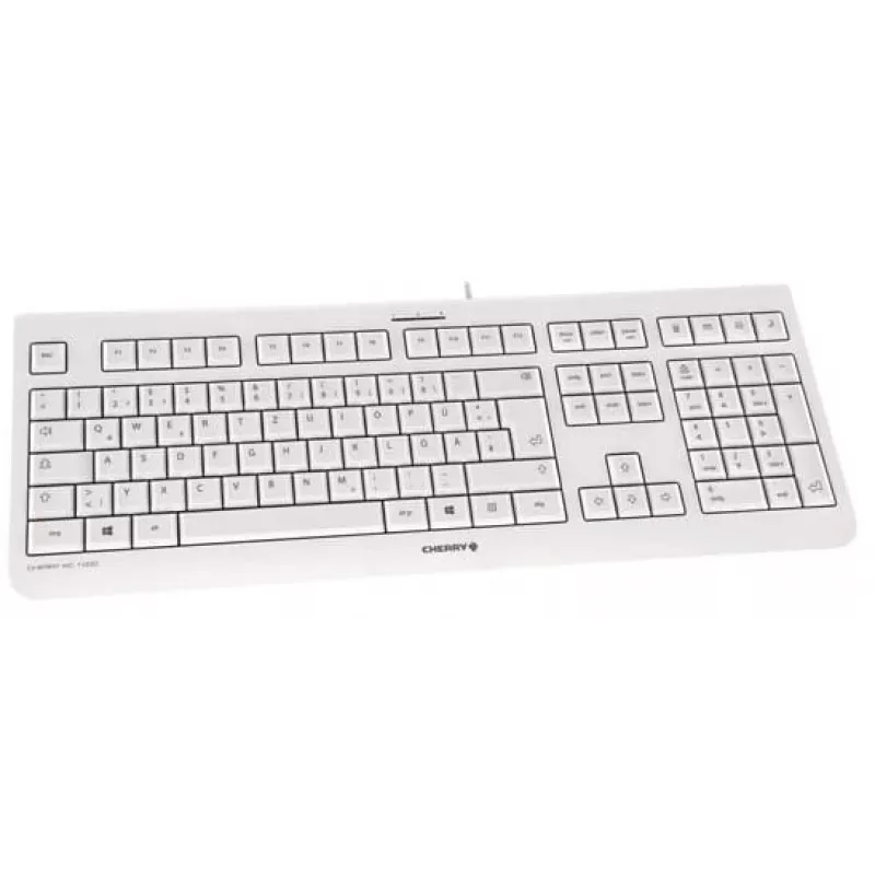 CHERRY KC 1000 Tastatur Home USB Schweizer Layout Grau