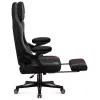 Gaming-Stuhl huzaro Force 4.6 — ergonomischer Stoffsitz, höhenverstellbar, neigbar, Lordosenstütze, 130 kg max., Sitzbreite 41 cm
