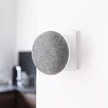 Türklingel-Gong Hombli Doorbell Chime 2 von Avanca International BV – kabellos 433,92 MHz, AC 110–240 V, Typ-C-Stecker, grau/weiß