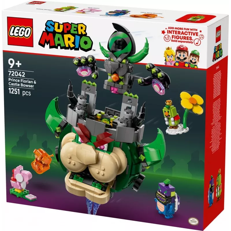 Konstruktionsspielzeug LEGO Super Mario Prinz Florian & Schloss Bowser Set 72042
