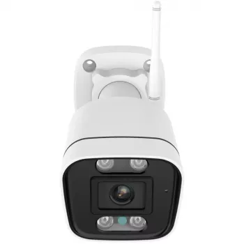Foscam V8P Wi-Fi Überwachungskamera Weiß 8MP (3840x2160), Dual-Band-WLAN, integrierter Scheinwerfer und Alarmsirene (V8P-W)